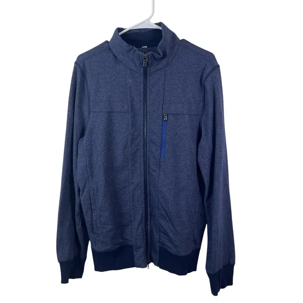 Lululemon Post Gravity Jacket Mens Medium Heathered Inkwell